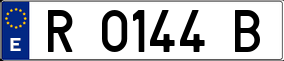 Trailer License Plate